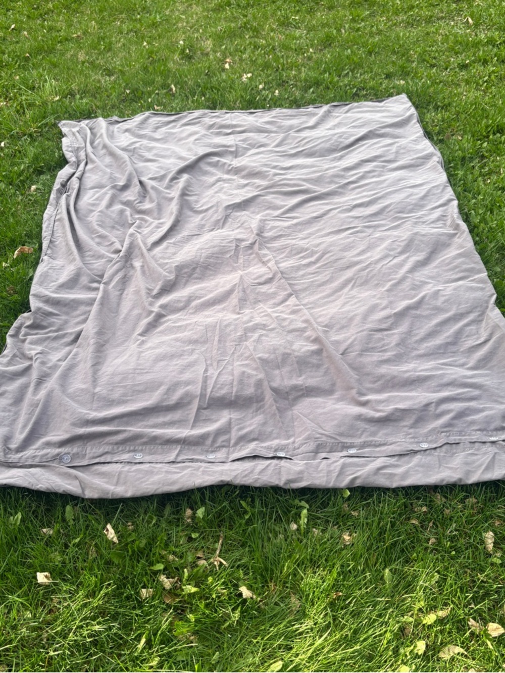 Pact Grey Organic Cotton Twin/Twin XL Duvet Cover